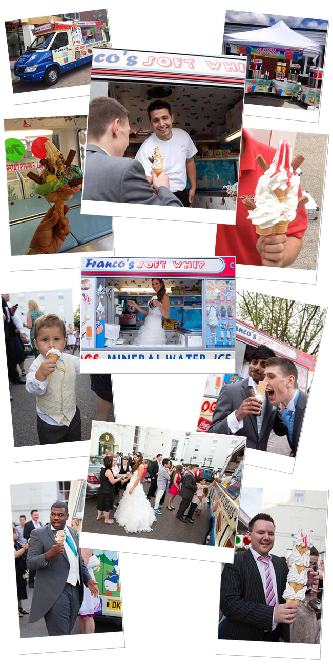 Photo gallery of Franco's clients at various special events